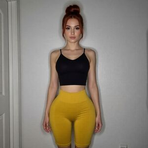 Alphalete Amplify Biker Shorts Color Golden Hour Sz S,M OG Launch 2020